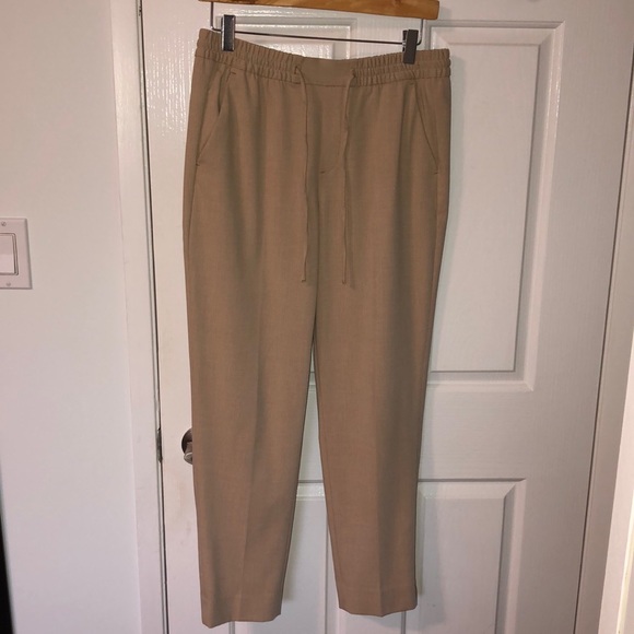 Banana Republic Hayden Pants Beige with drawstring size 6 - Picture 1 of 7